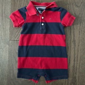 Tommy Hilfiger Size 6-12 month Boy's One Piece Polo Romper